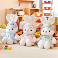 Adorabile peluche coniglio con vestitino a fiori