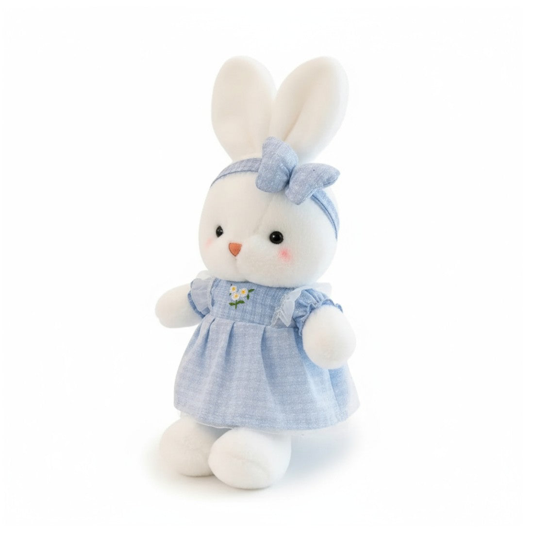 Adorabile peluche coniglio con vestitino a fiori