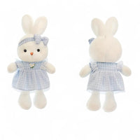 Adorabile peluche coniglio con vestitino a fiori