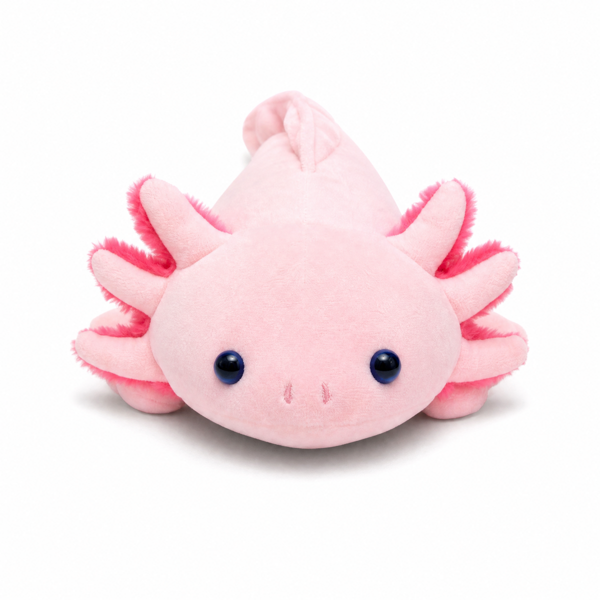 Cuscino Peluche Axolotl Rosa - sfondo bianco frontale