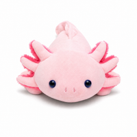 Cuscino Peluche Axolotl Rosa - sfondo bianco frontale
