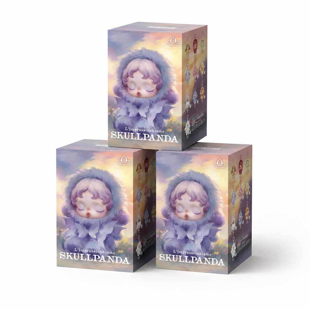 Blind Box Peluche Skullpanda Tema Floreale - Confezione da 3