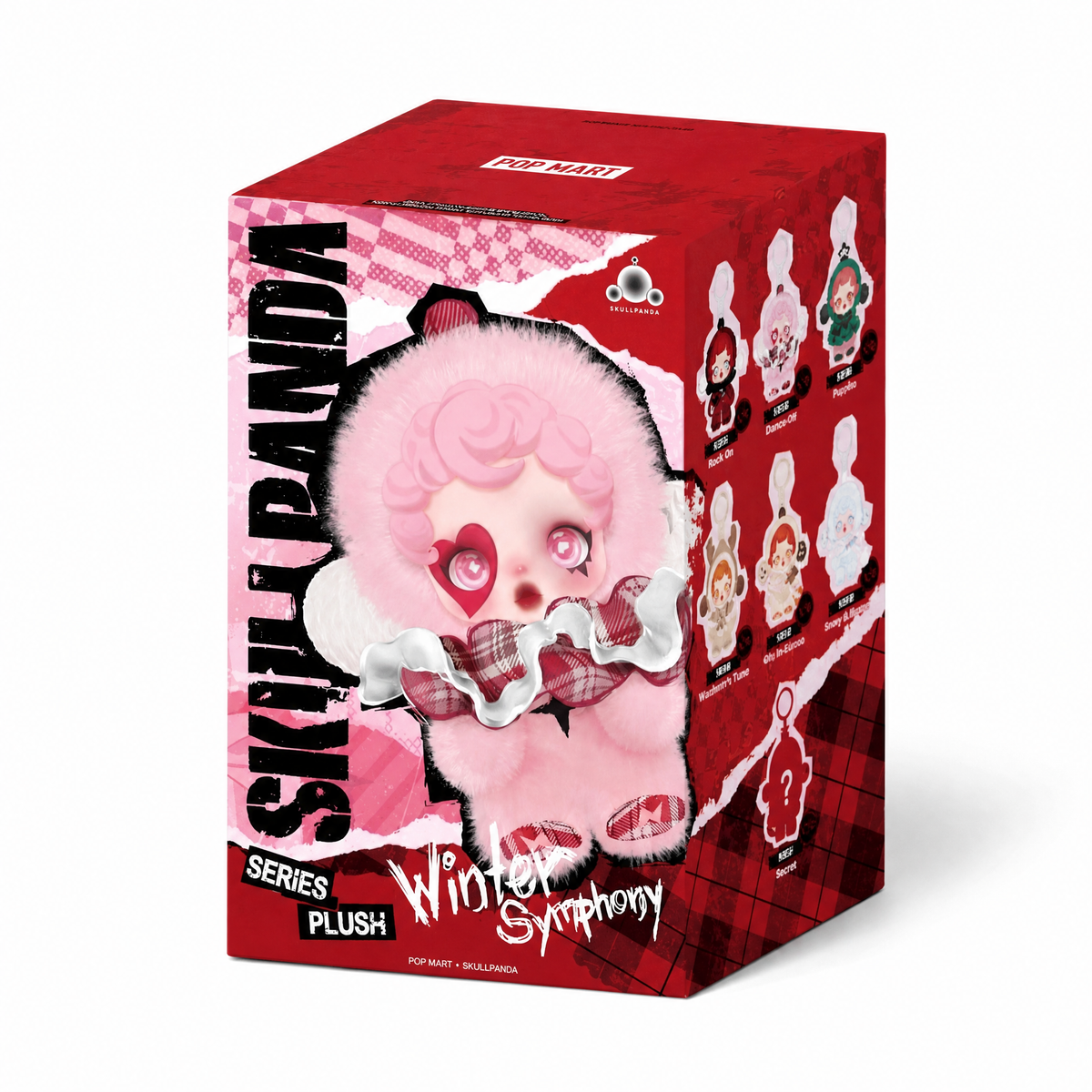 Blind Box Peluche Skullpanda Winter Symphony - Sfondo bianco frontale
