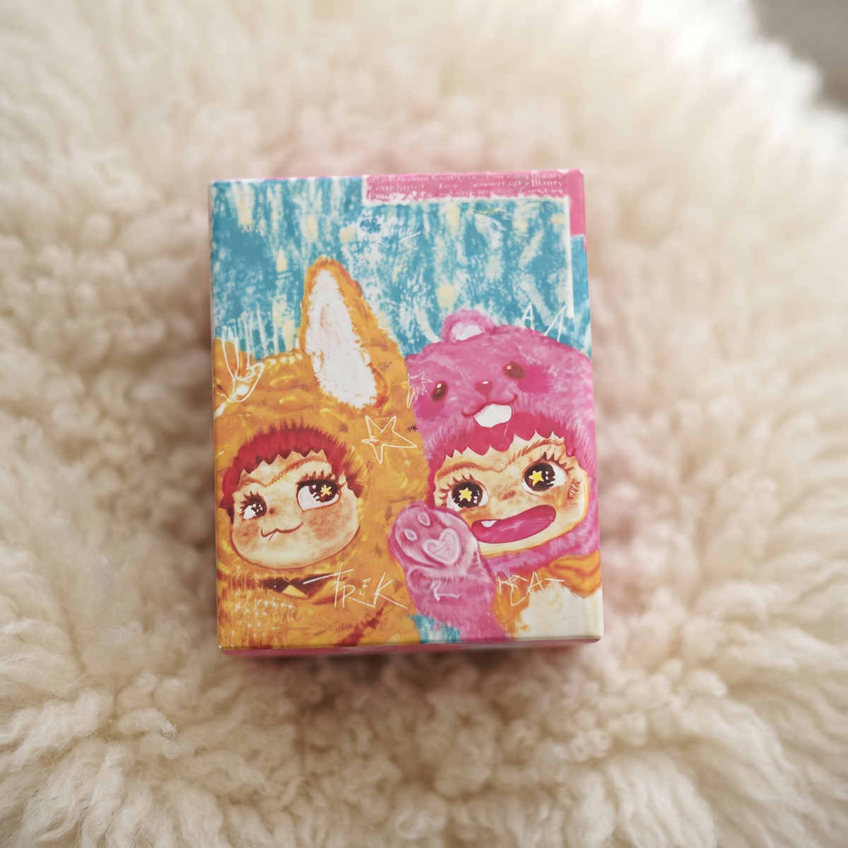 Blind Box Peluche Wakuku Fox & Bunny - Dettaglio del materiale