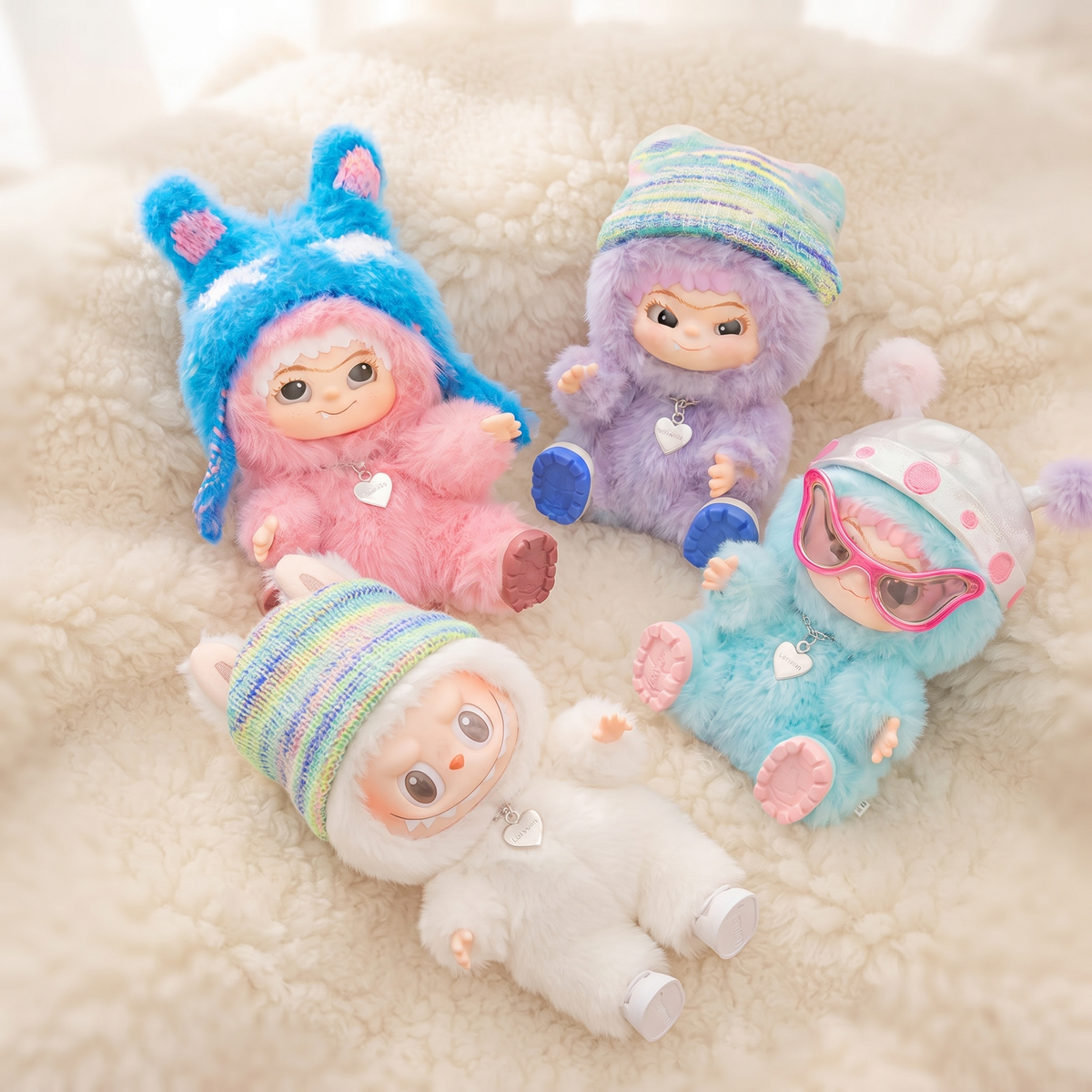 Blind Box Peluche Wakuku Fuzzy Fun Party - Dettaglio del materiale