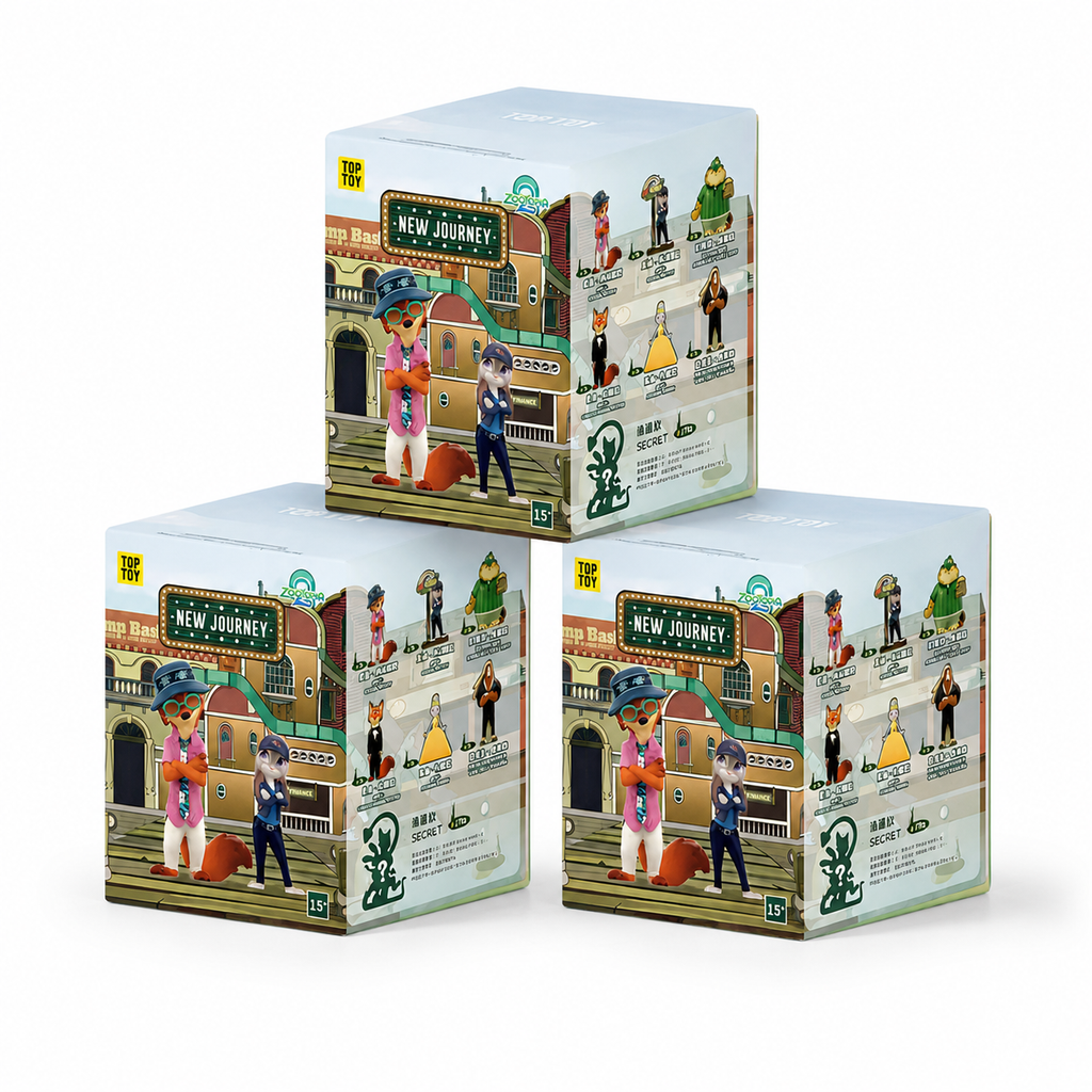 Blind Box Zootropolis Judy & Nick New Journey - Confezione da 3
