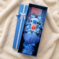 Bouquet Peluche Stitch I Love You con Cofanetto - Dettaglio materiale