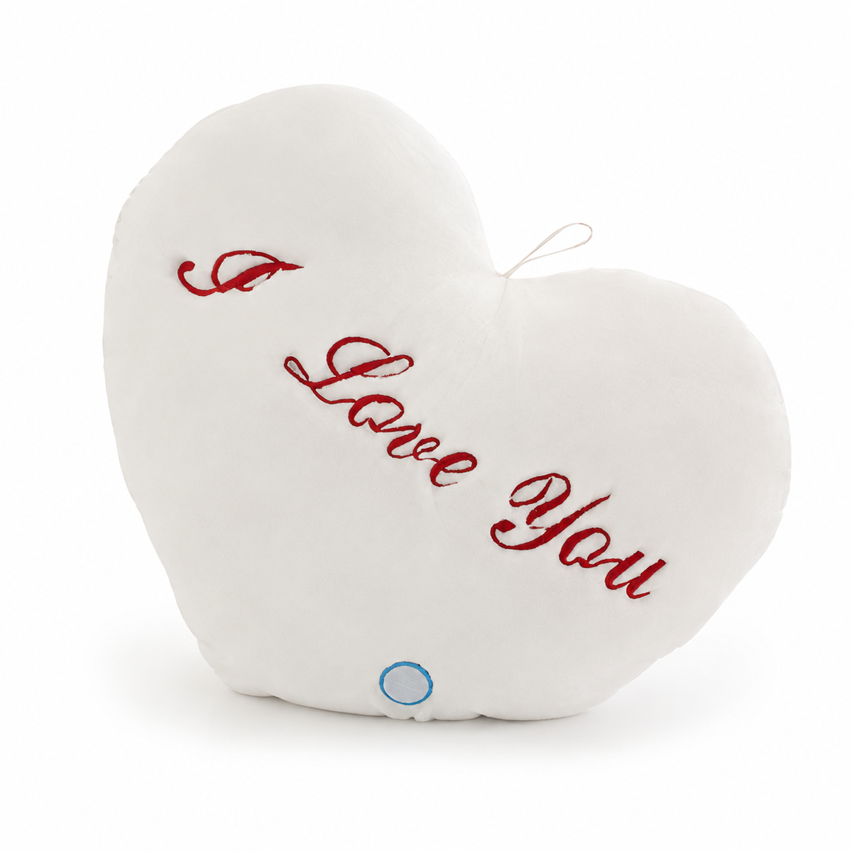 Cuscino luminoso cuore I Love You - Bianco