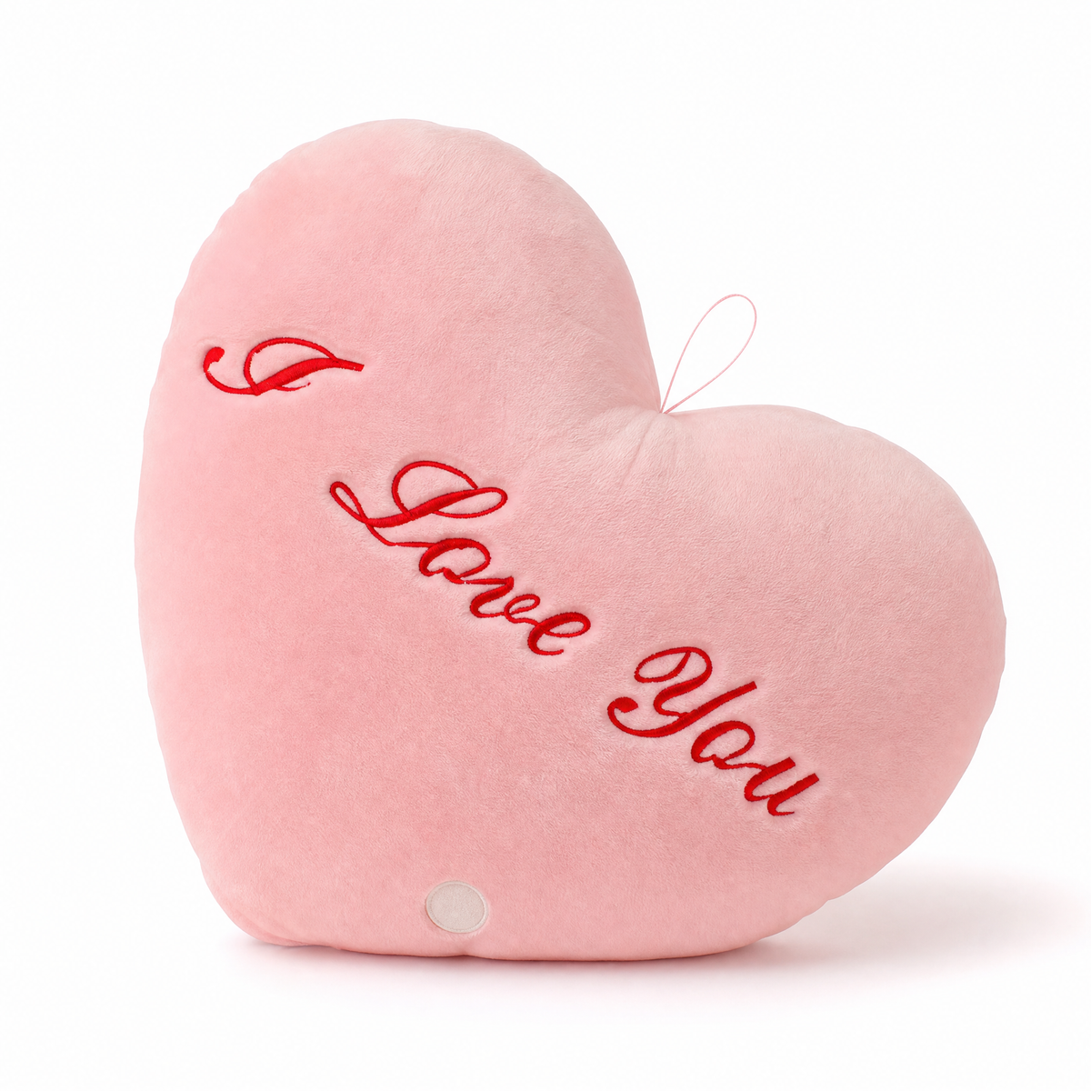 Cuscino luminoso cuore I Love You - sfondo bianco frontale
