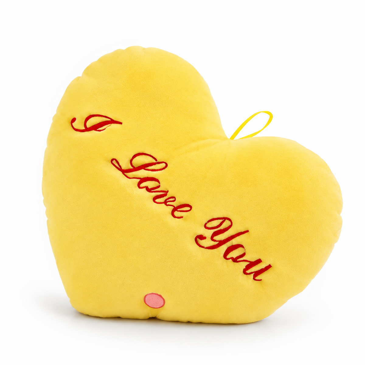 Cuscino luminoso cuore I Love You - Giallo