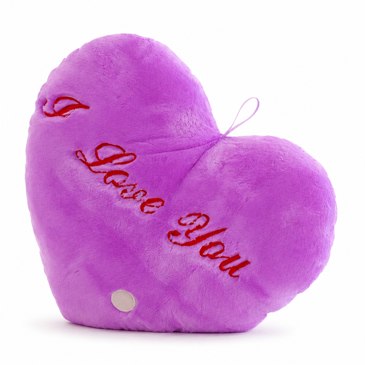 Cuscino luminoso cuore I Love You - Viola
