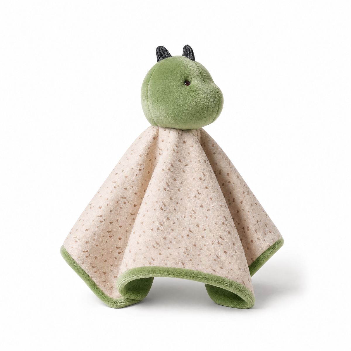 Doudou Dinosauro Verde per Neonati - sfondo bianco Frontale