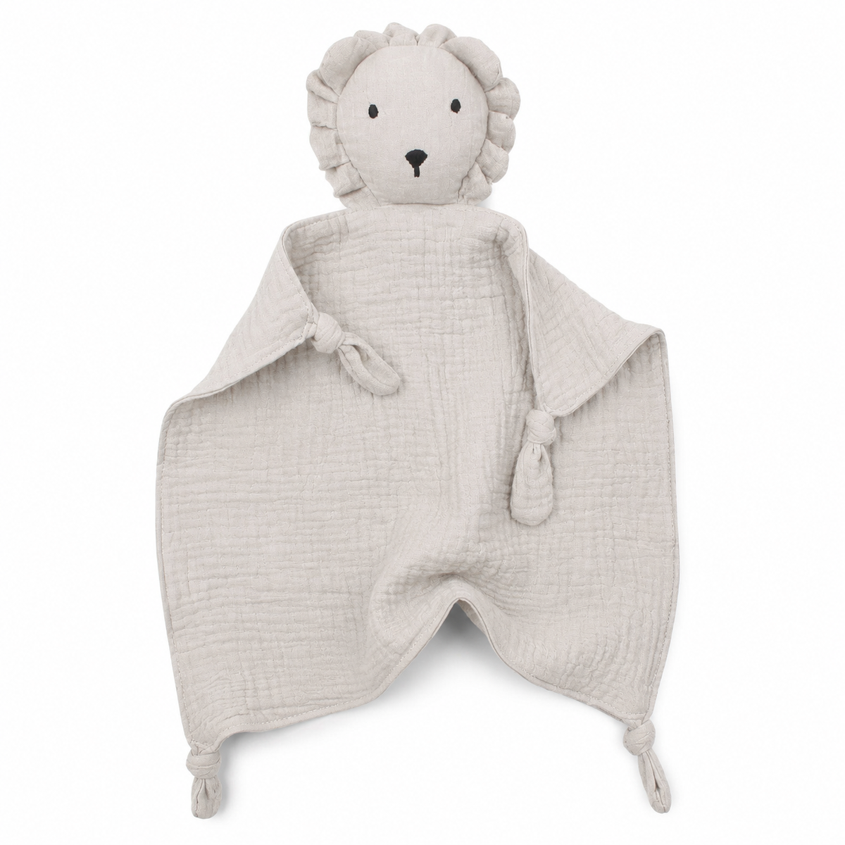 Doudou Leone in Mussola Doppia Garza - Grigio