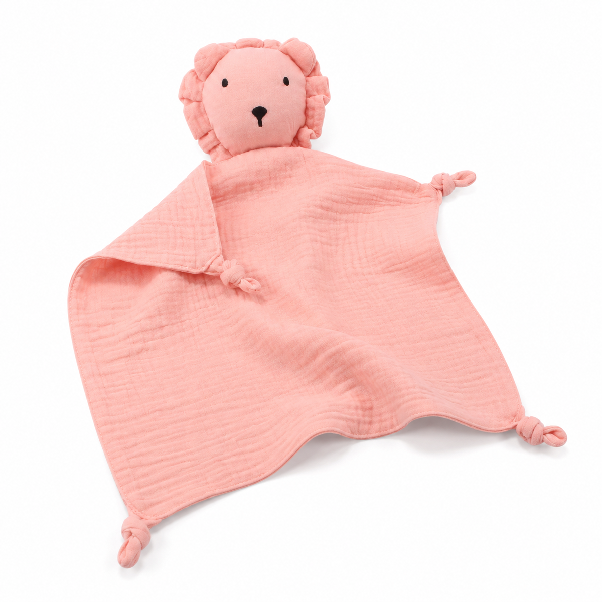 Doudou Leone in Mussola Doppia Garza - Rosa