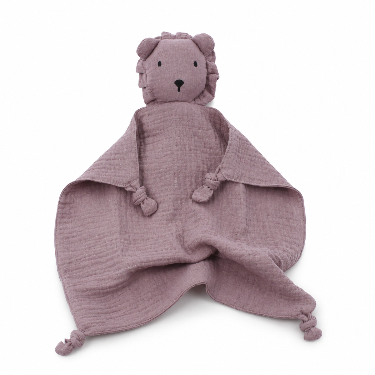 Doudou Leone in Mussola Doppia Garza - Viola