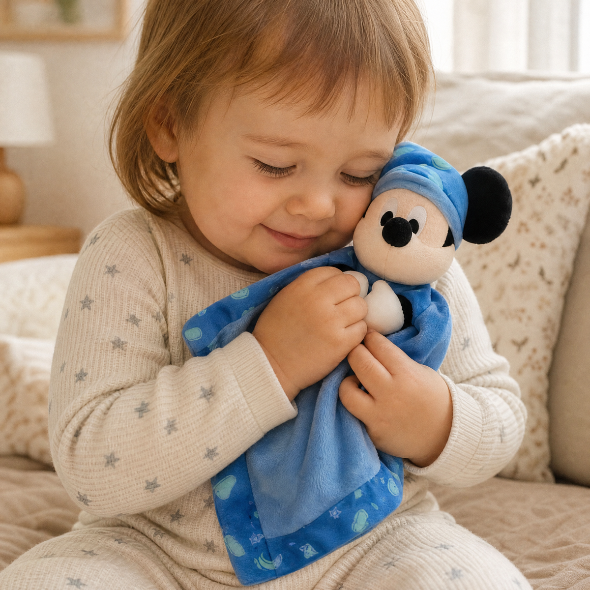 Doudou Topolino berretto da notte con anello - Utilizzo accogliente in interno