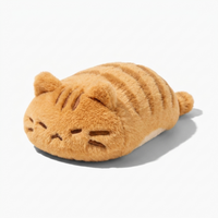Peluche Gatto Tigrato Arancione - Sfondo bianco angolato
