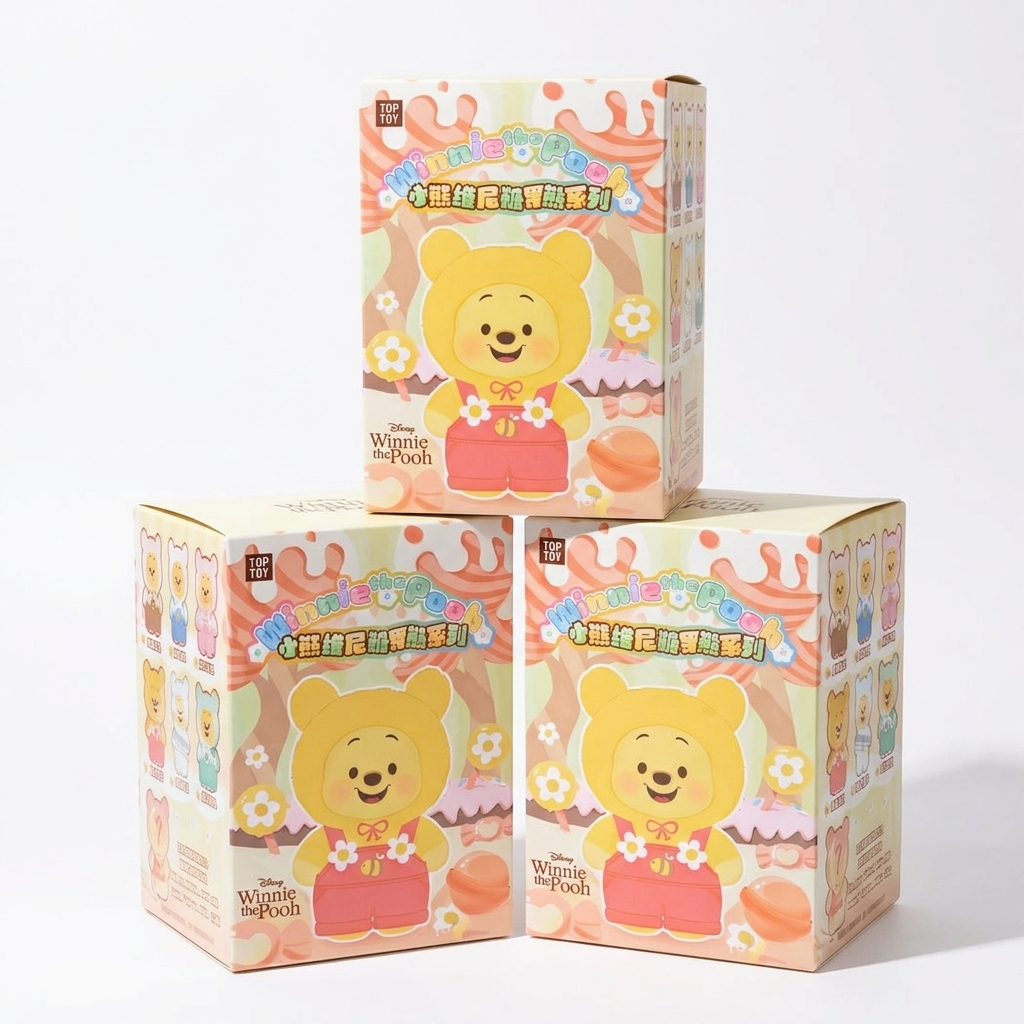 Labubu Peluche Winnie the Pooh Scatola Misteriosa 16 cm - 3