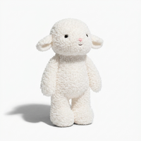 Peluche Pecora Bianca Tutta Morbida - Sfondo bianco angolato