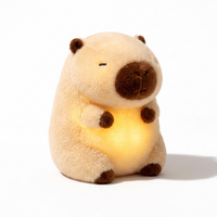 Peluche Luce Notturna Capibara Luminoso - Fondo bianco laterale