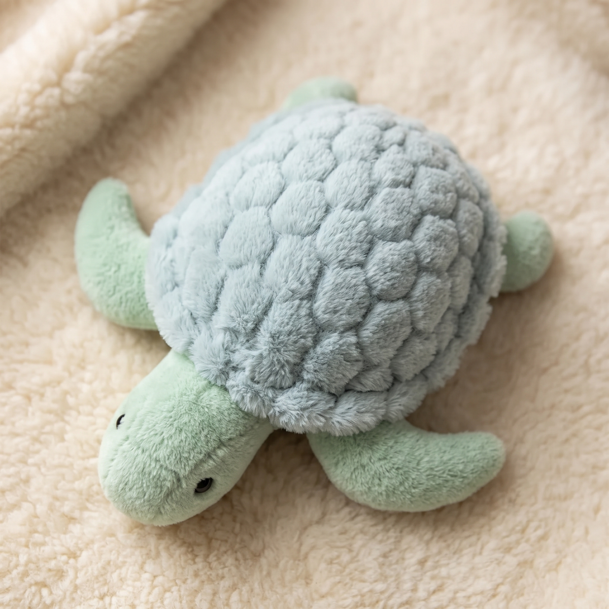 Peluche Tartaruga Marina Realistica Verde Chiaro - Dettaglio materiale