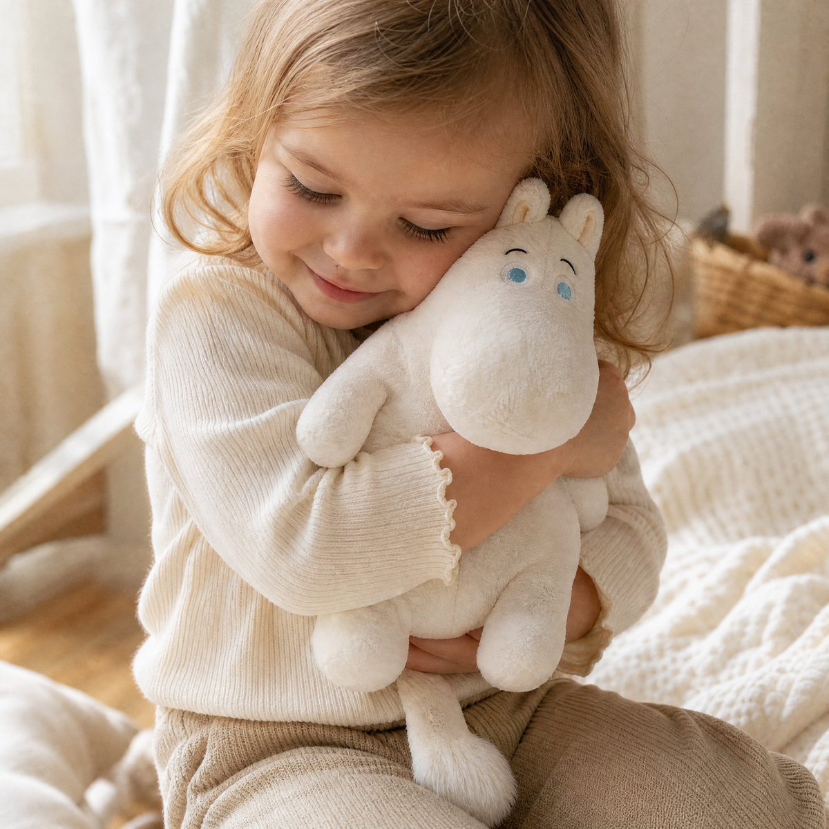 Cuscino Ippopotamo Bianco Tutto Morbido - Utilizzo cosy interno