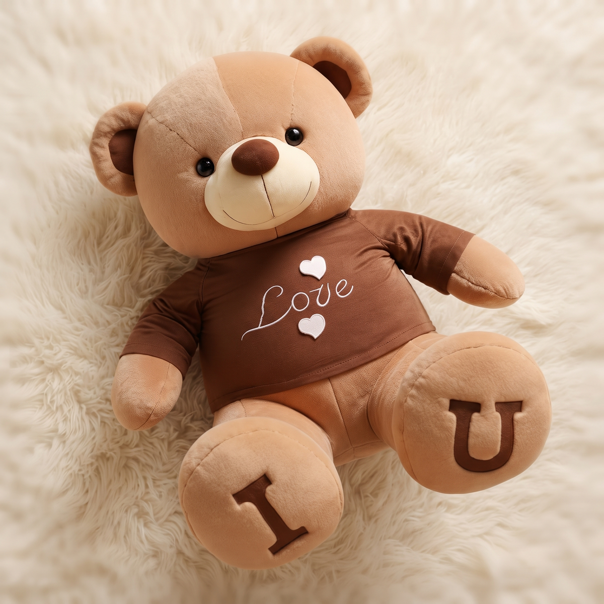Orso di Peluche Gigante T-shirt Love - Dettaglio materiale