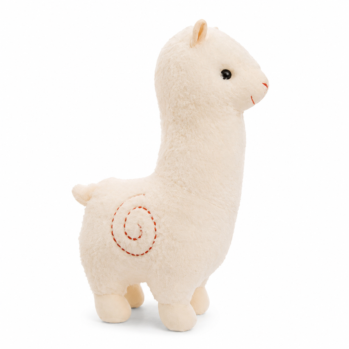 Peluche Alpaca Rosso 28cm Coccoloso - Bianco