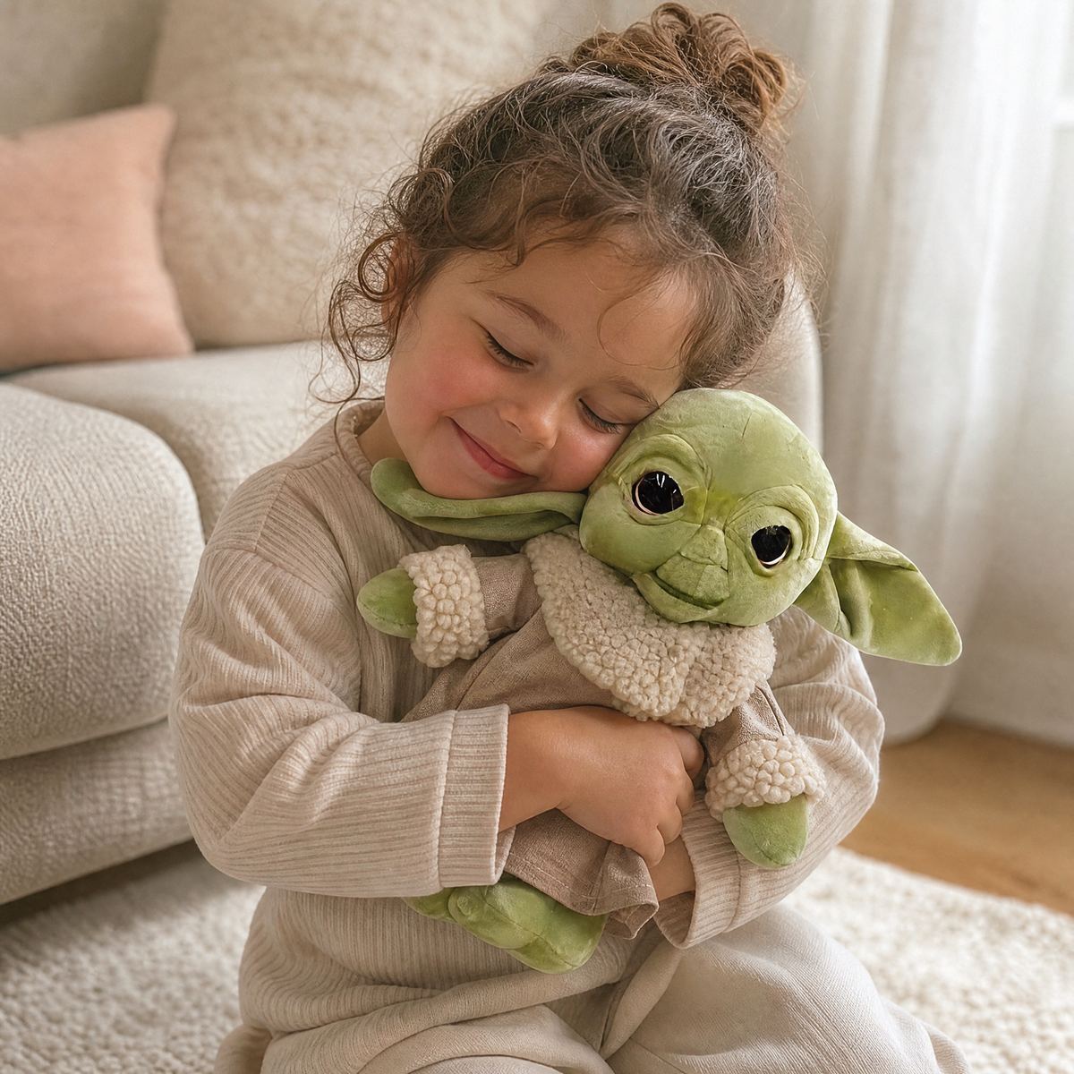Peluche Baby Yoda con Mantello - Utilizzo cosy in interni
