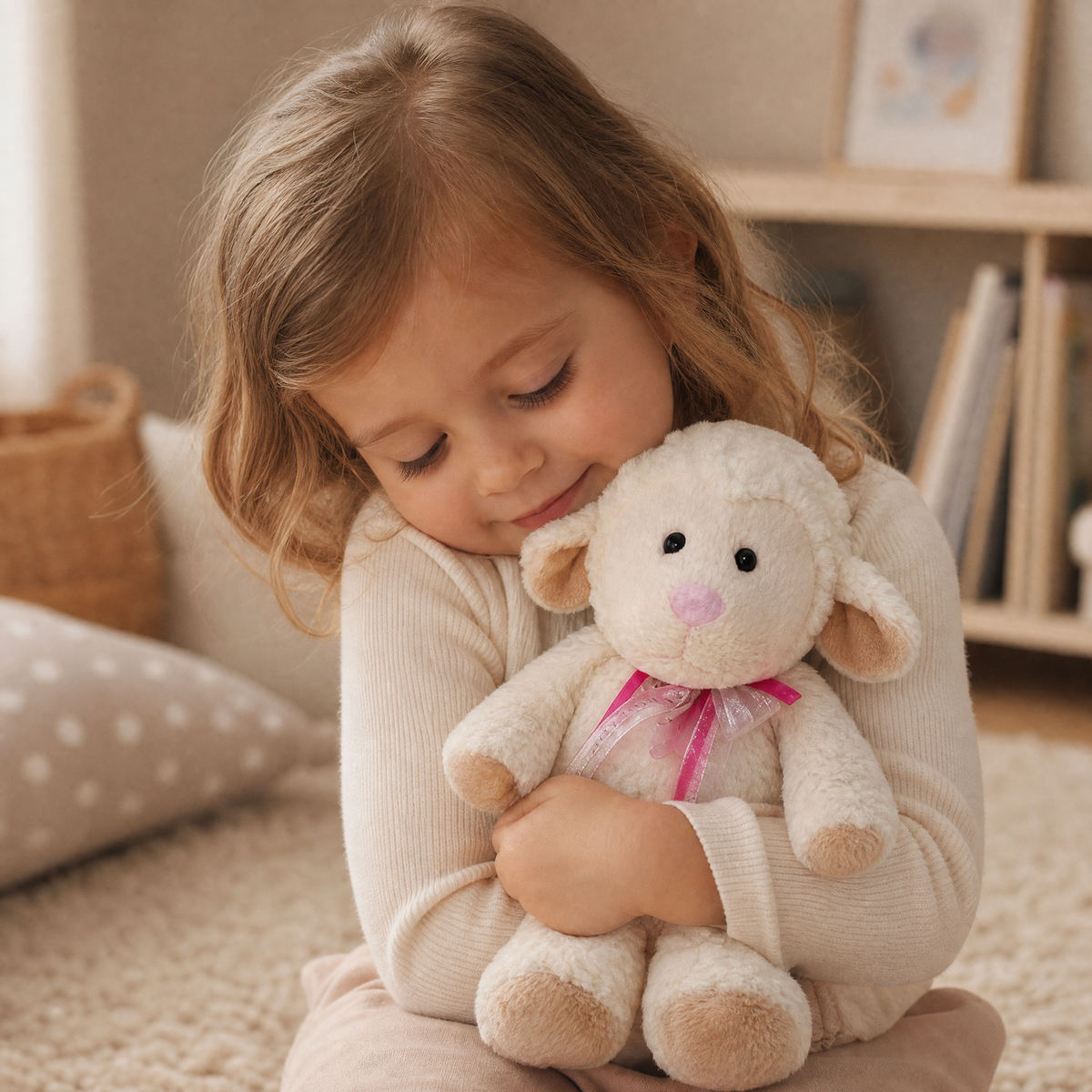 Peluche Termico Pecora Bianca da Scaldare - Utilizzo cosy in casa
