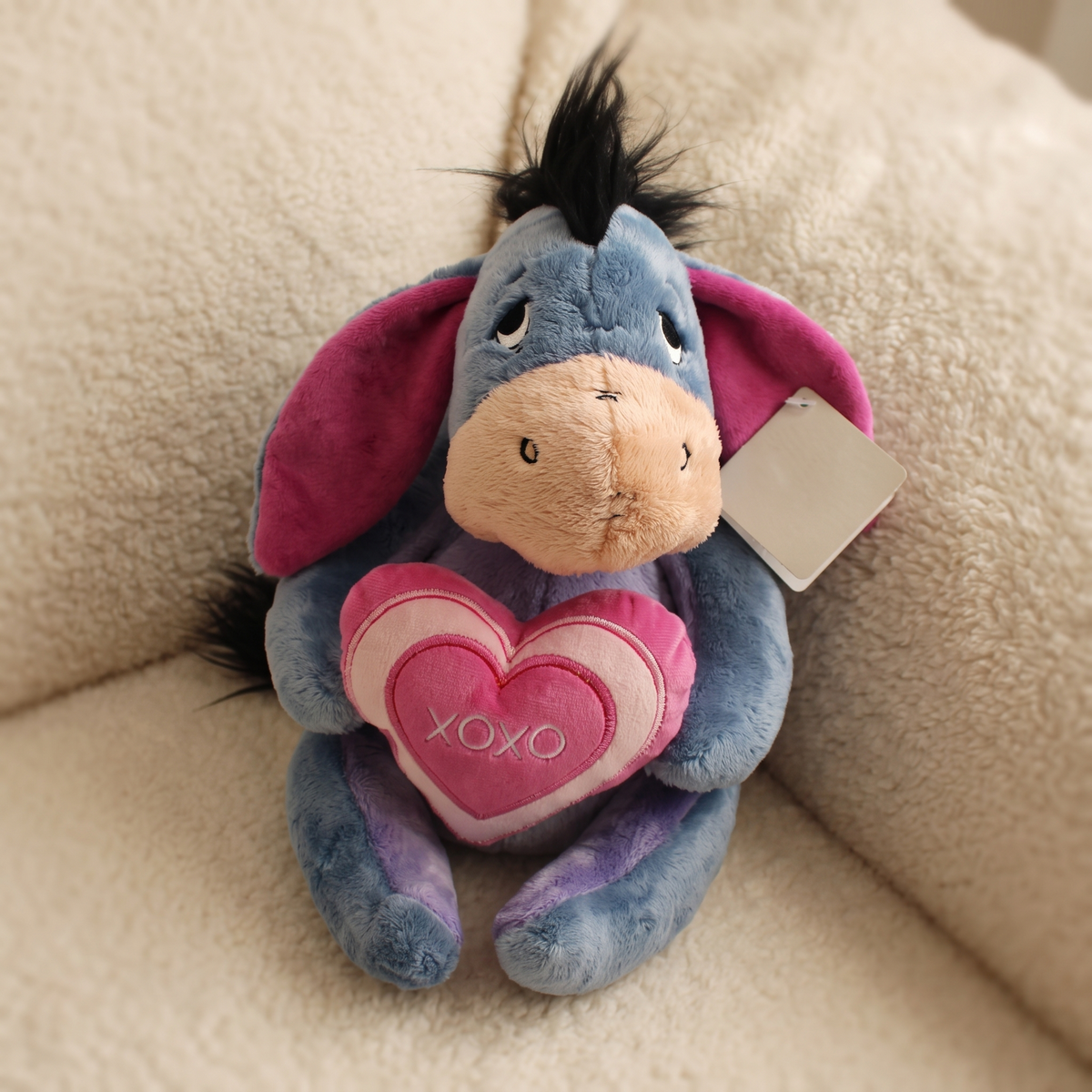 Peluche Ih-Oh Disney cuore XOXO - dettaglio del materiale