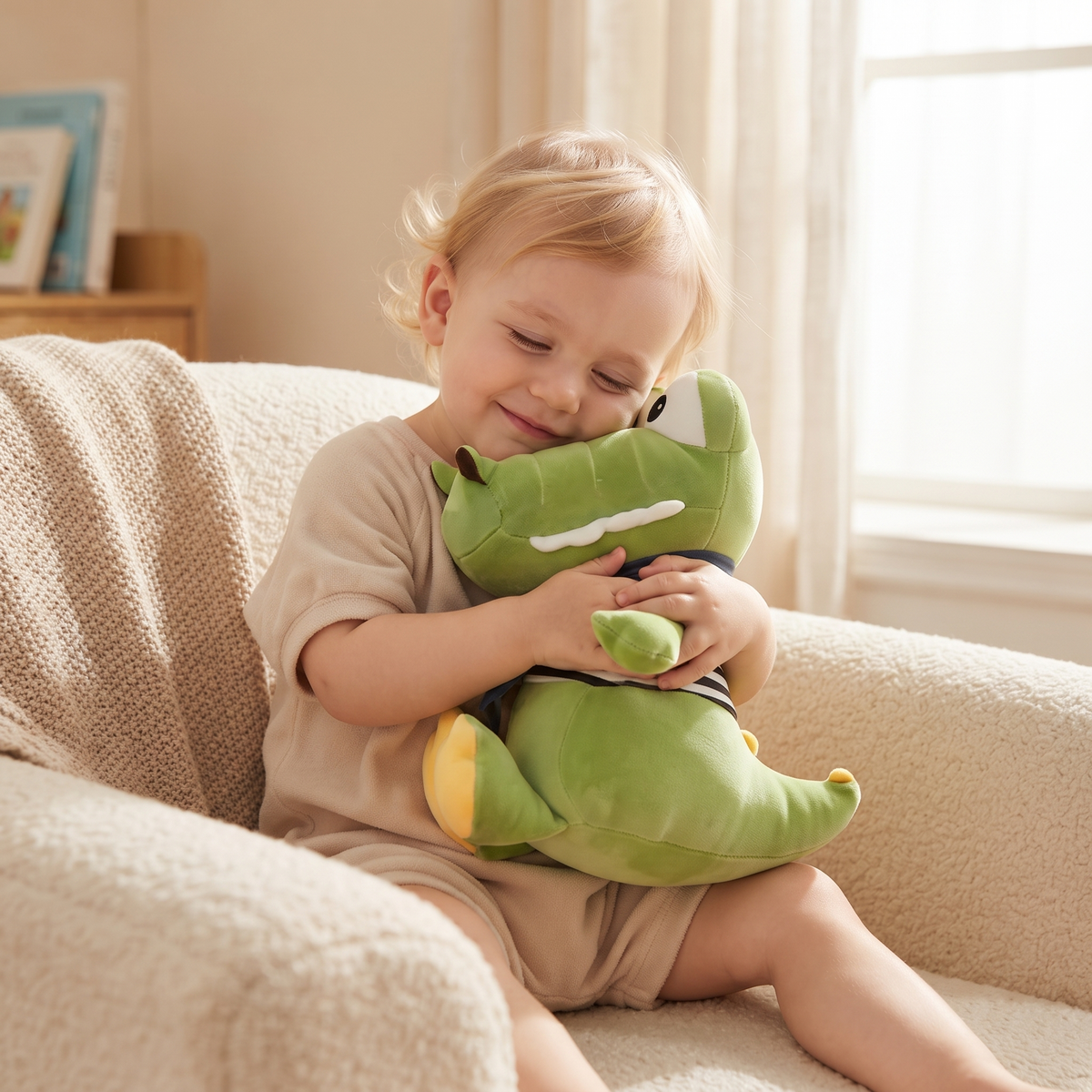 Peluche Coccodrillo Marinaretto per Neonati - Uso cosy in interni