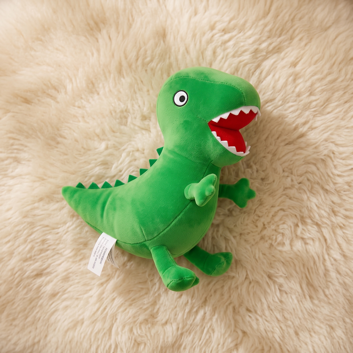 Peluche Dinosauro Verde di George Pig 19cm - Dettaglio materiale