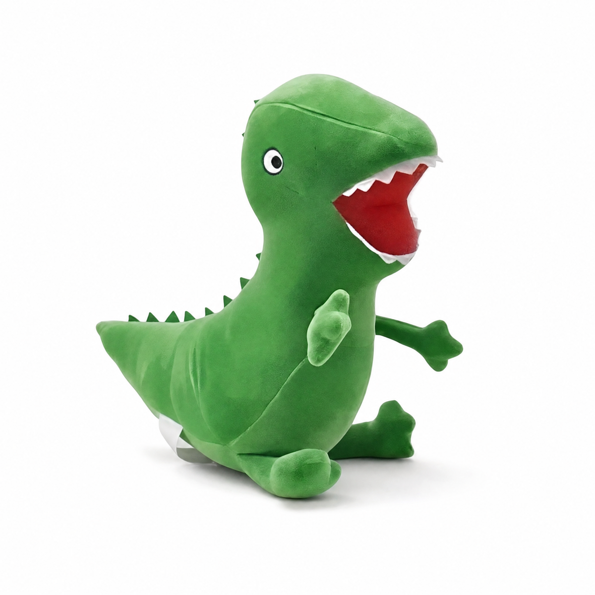 Peluche Dinosauro Verde di George Pig 19cm - Sfondo bianco frontale