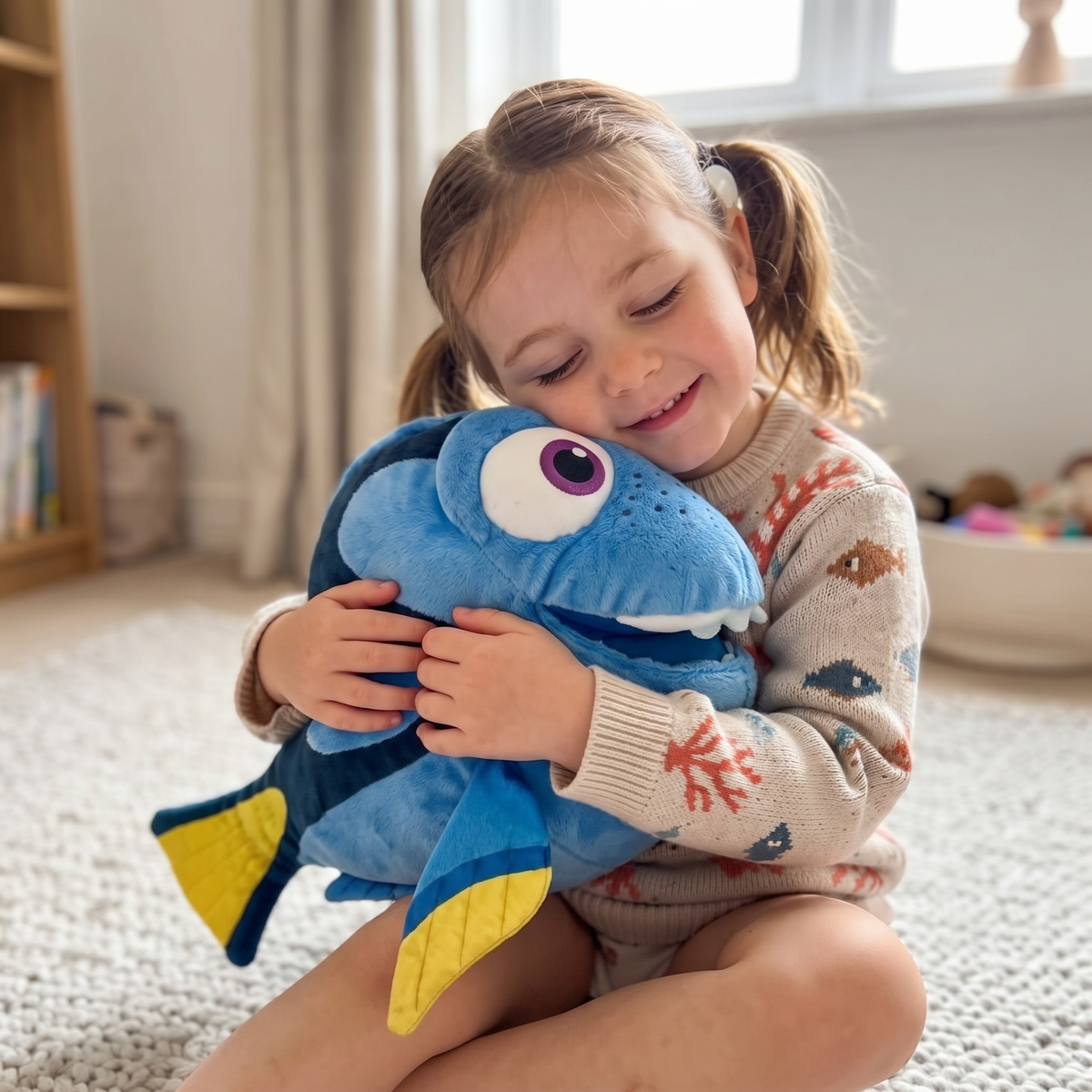 Peluche Dory Pesce Chirurgo Blu Disney - Utilizzo cosy in casa