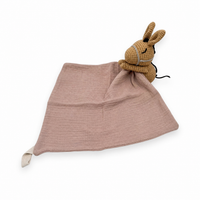 Doudou peluche testa cavallo per neonati - Rosa