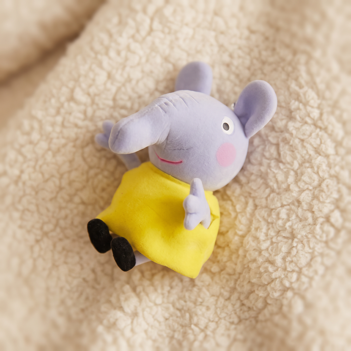 Peluche Elefante Emily Peppa Pig 19 cm - Dettaglio materiale