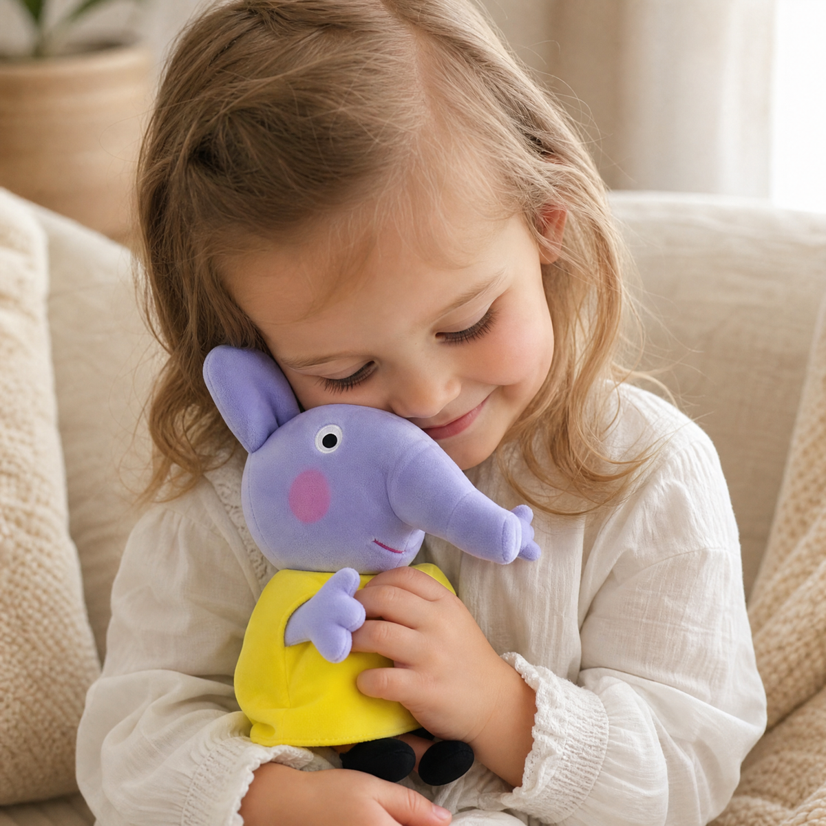Peluche Elefante Emily Peppa Pig 19 cm - Utilizzo cosy in interno