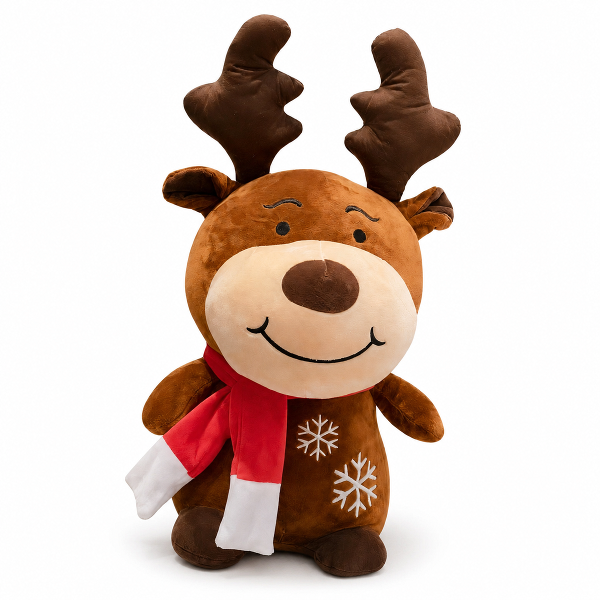 Peluche bambino cervo di Natale con sciarpa - M · S