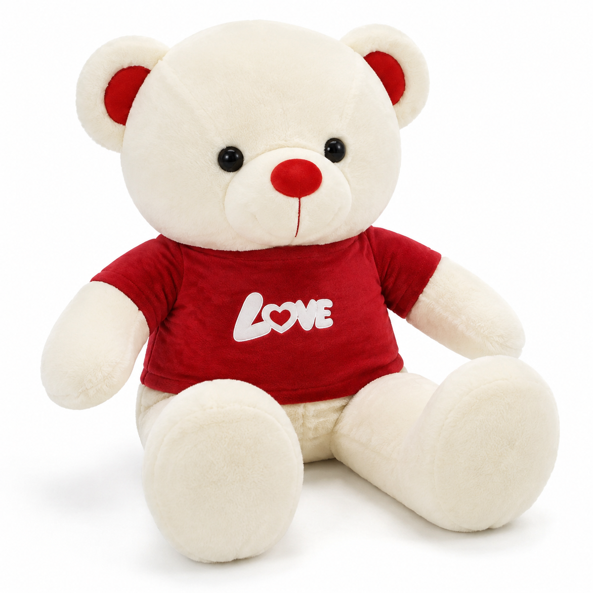 Peluche gigante orso I Love You - 80cm / Rosso · 100cm / Rosso