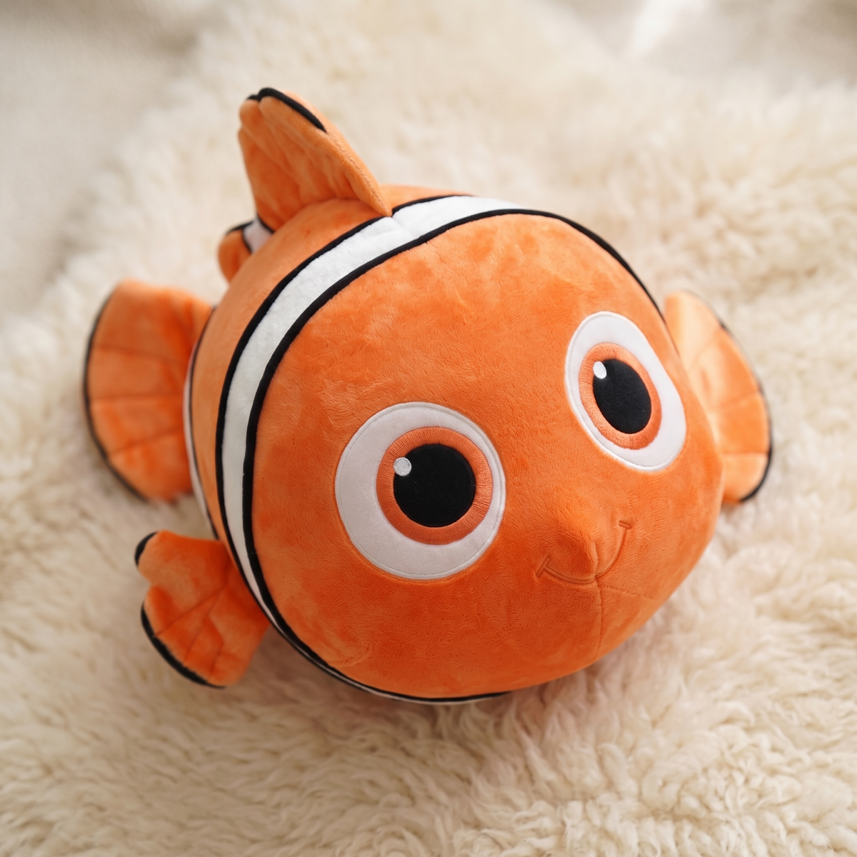 Peluche Gigante Pesce Pagliaccio Nemo 50 cm - Dettaglio del materiale