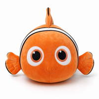 Peluche Gigante Pesce Pagliaccio Nemo 50 cm - Sfondo bianco frontale