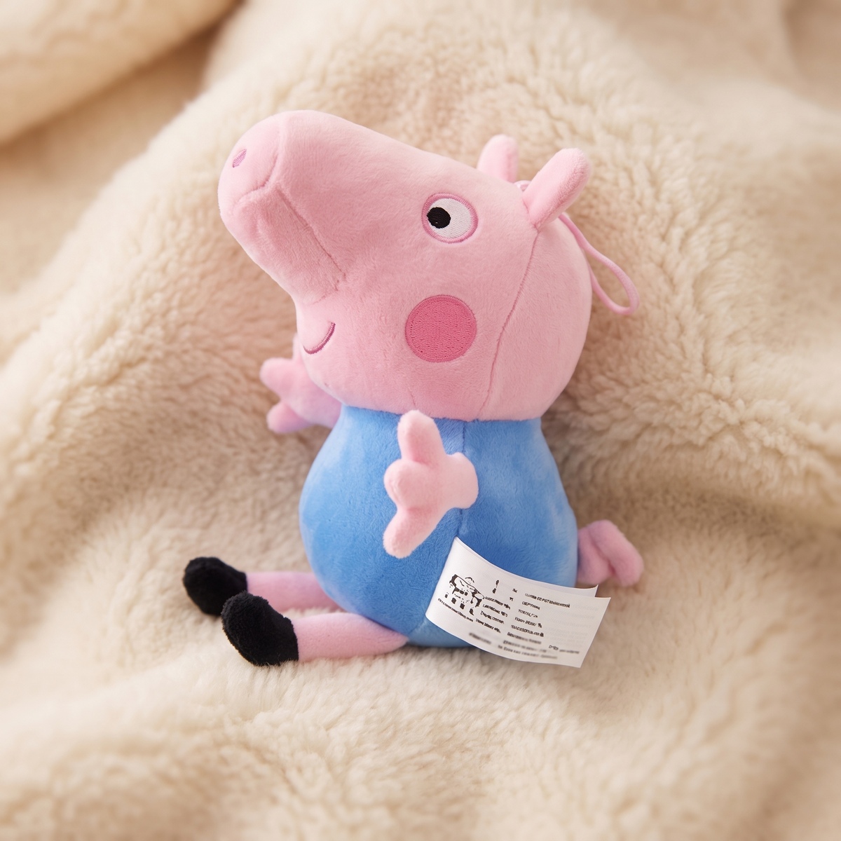 Peluche George Pig 19 cm in Cotone Morbido - Dettaglio materiale