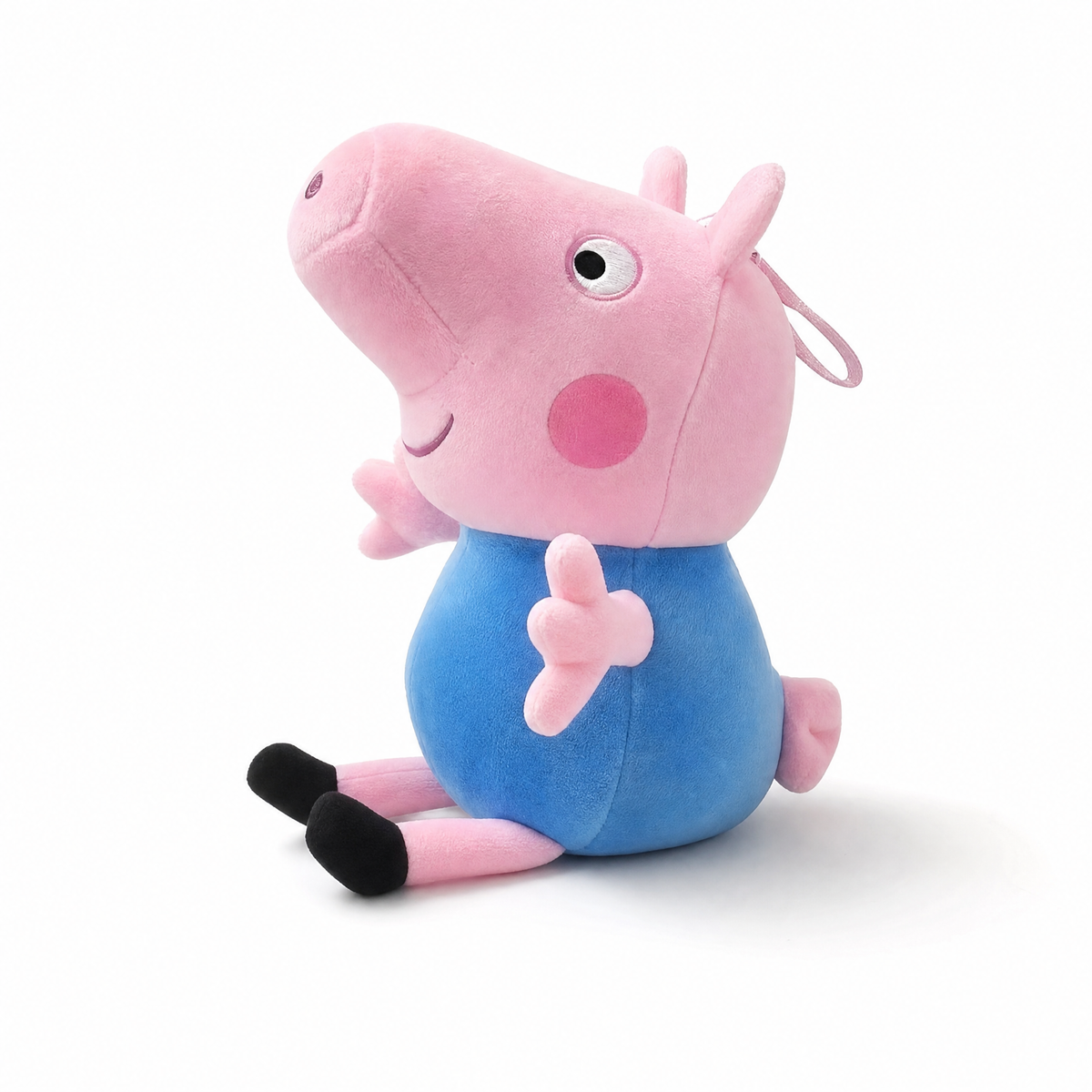 Peluche George Pig 19 cm in Cotone Morbido - Sfondo bianco frontale