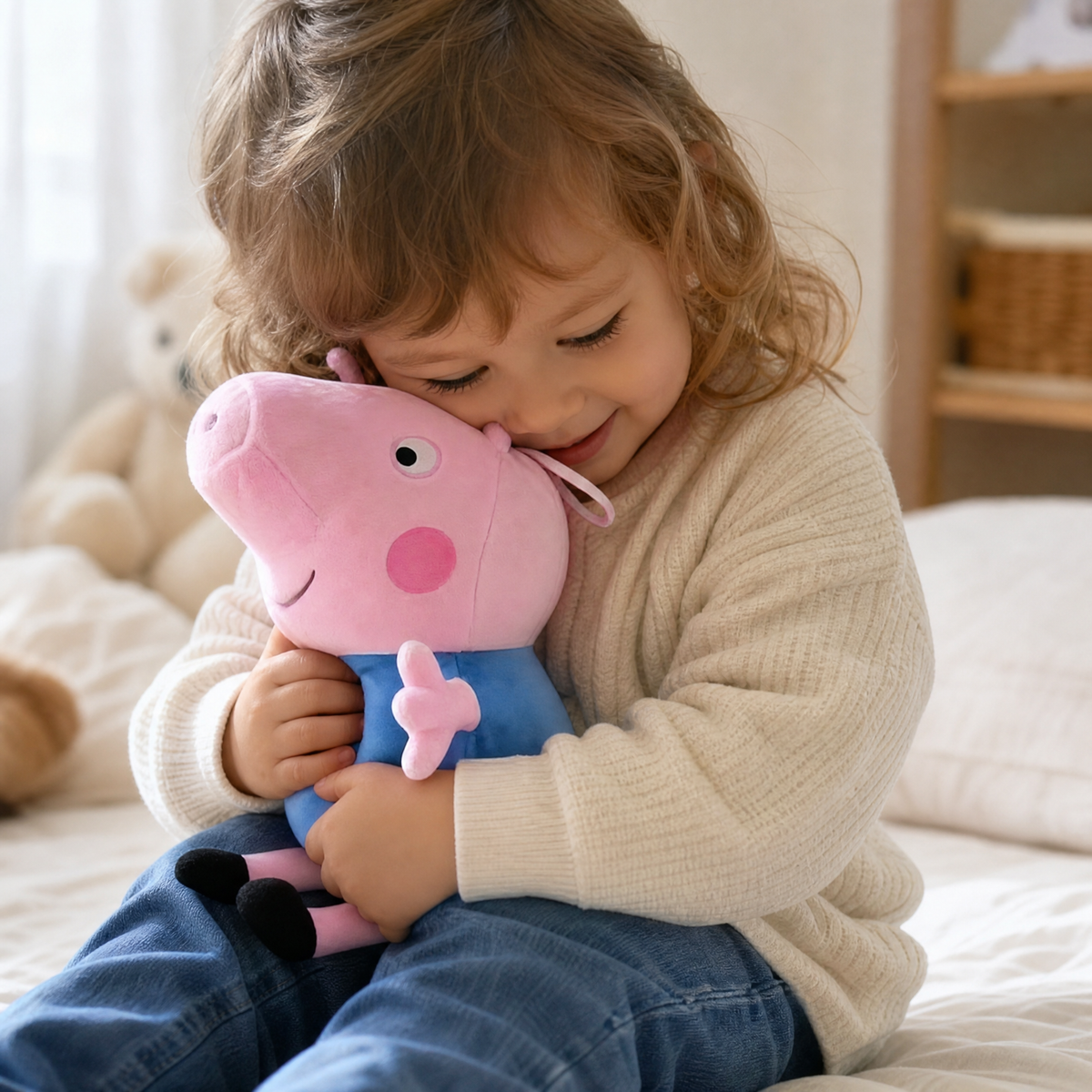 Peluche George Pig 19 cm in Cotone Morbido - Utilizzo cosy in interno