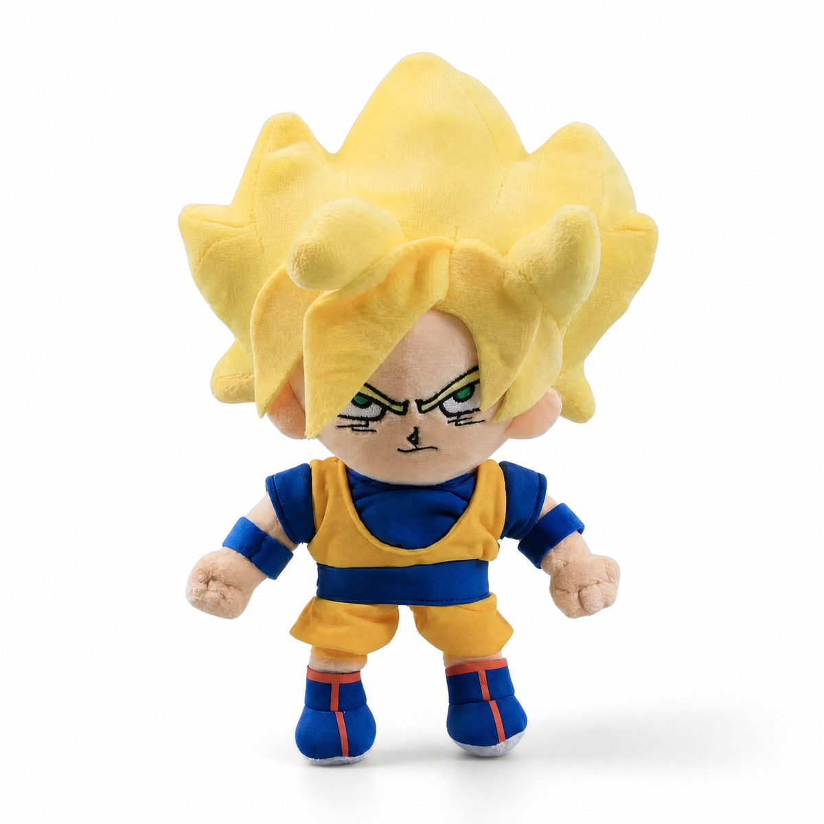 Peluche Goku Super Saiyan - 25 cm - Sfondo bianco frontale