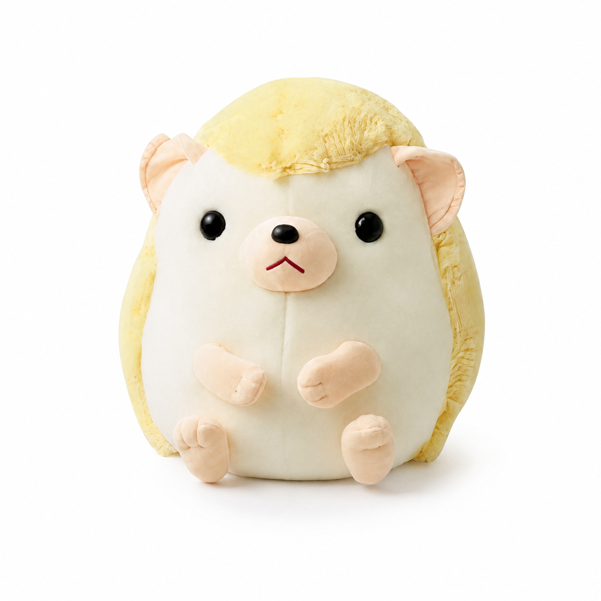 Peluche Riccio Kawaii Giallo e Beige - 45cm · 35cm
