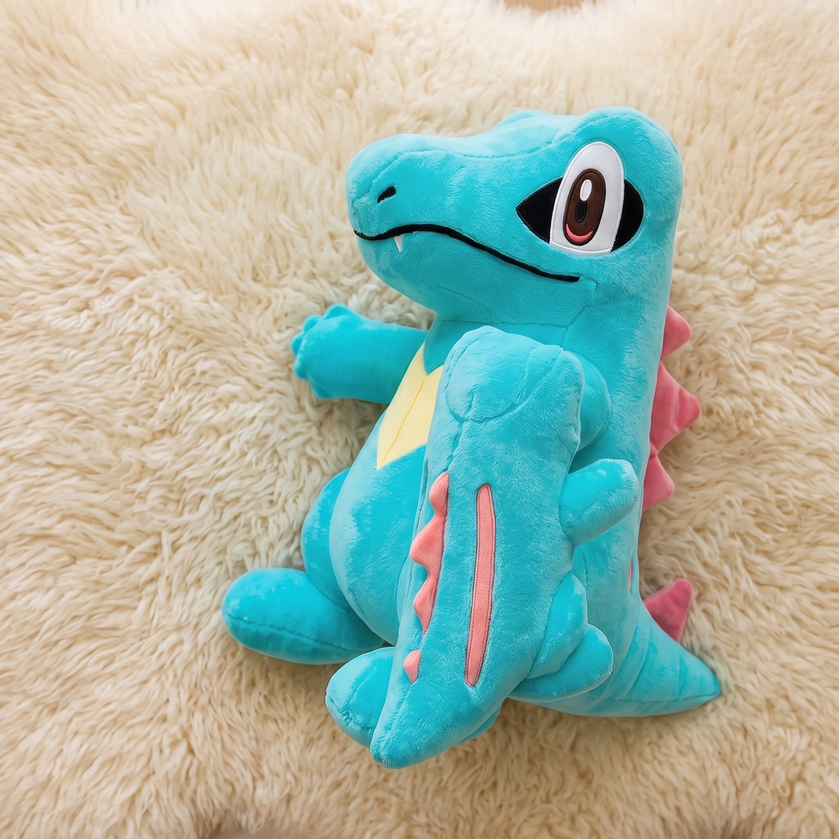 Peluche Totodile Pokémon Blu - Dettaglio materiale