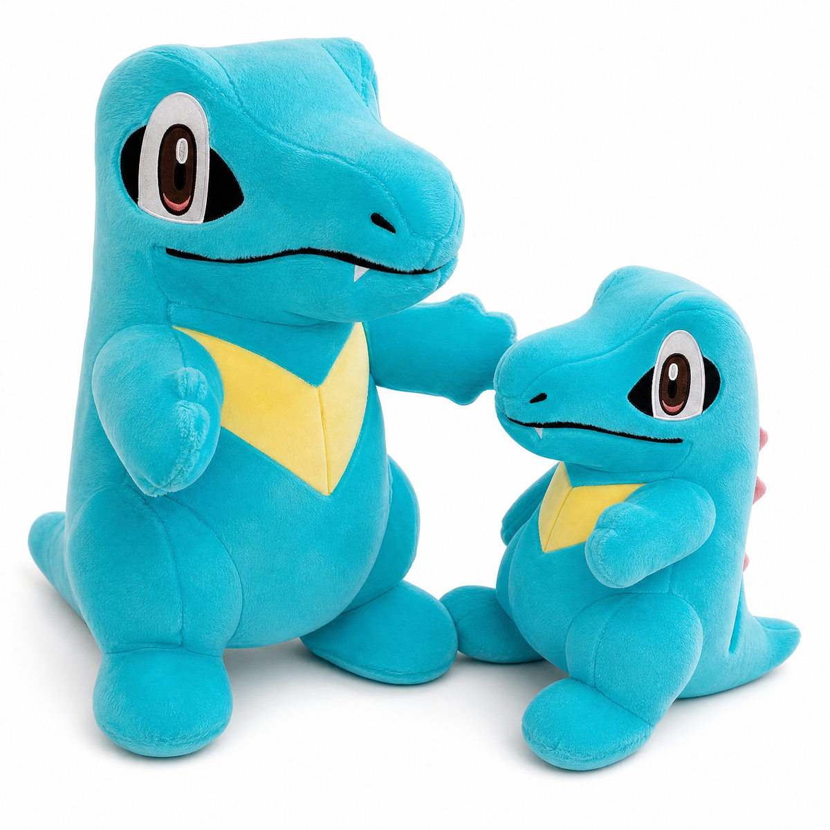 Peluche Totodile Pokémon Blu - Sfondo bianco frontale