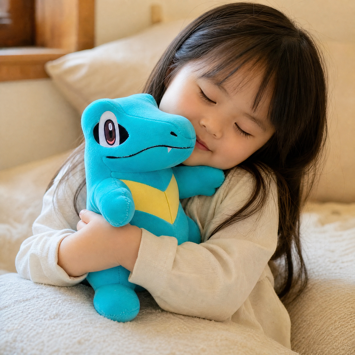 Peluche Totodile Pokémon Blu - Uso cosy in interni